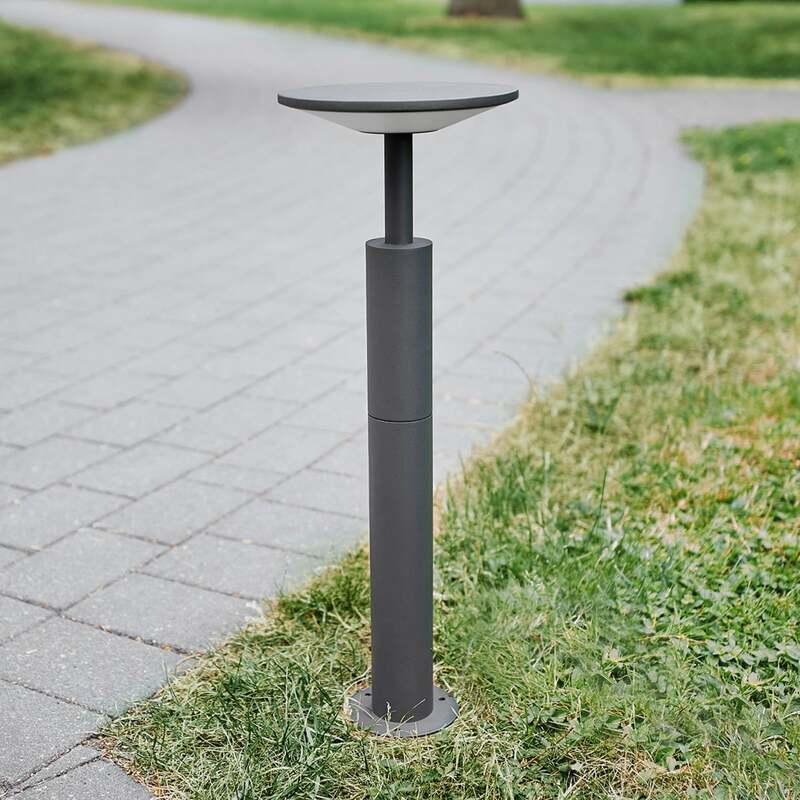 Lucande Wegeleuchte Gartenleuchte Fenia LED Pollerleuchte anthrazit 60cm IP65 - 4251096547979