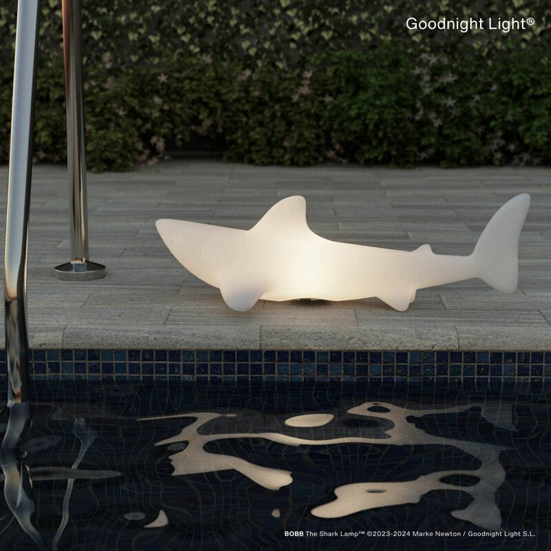 Goodnight Light LED Lampe BOBB the shark schwimmfähig RGBW Gartenleuchte 70x36cm - 8437021584769