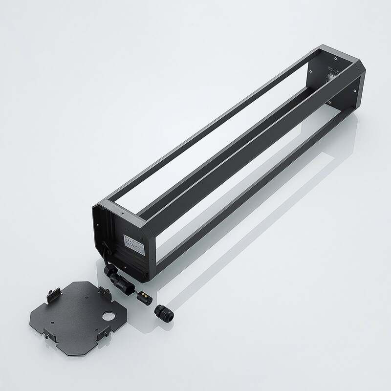Lucande Wegeleuchte Gartenleuchte Fery LED Pollerleuchte anthrazit 80cm IP65 - 4251096556933