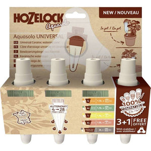 B-Ware Hozelock Bewässerungskegel Aquasolo Keramik 4 Kegel für Töpfe 45-60cm