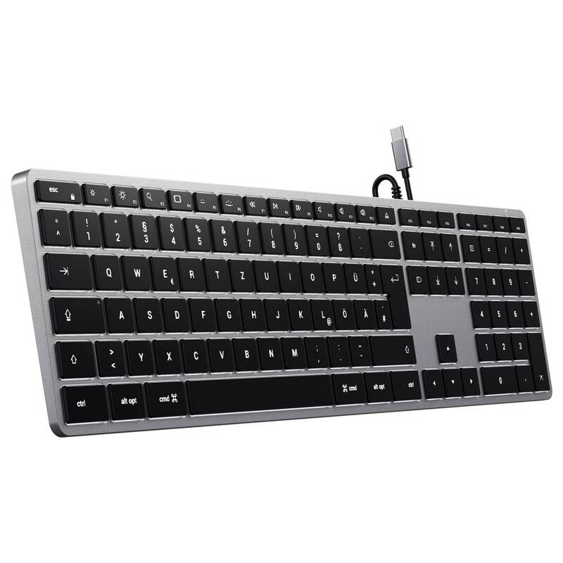 Satechi Slim W3 Kabelgebunden Tastatur Deutsch QWERTZ Multimediatasten - 0879961009779
