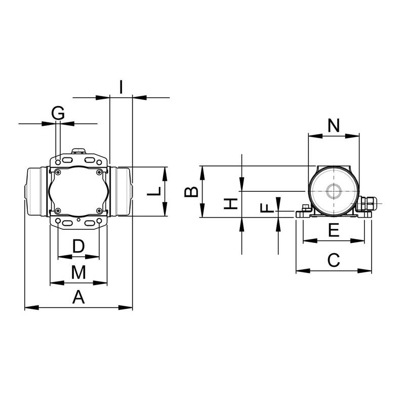 Netter Vibration Elektro-Vibrator NEA 504 230V 3000U/min 49N 0.024kW effizient - 4016138380668