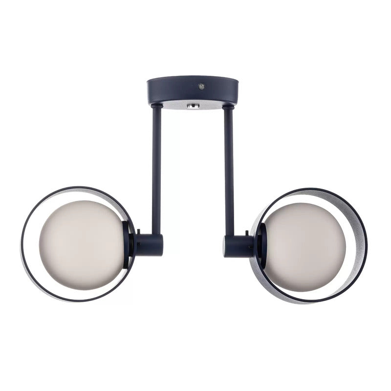 Deckenleuchte Mado aus Stahl blau zweiflammig Deckenlampe Leuchte Lampe G9 Spot - 5902553225747
