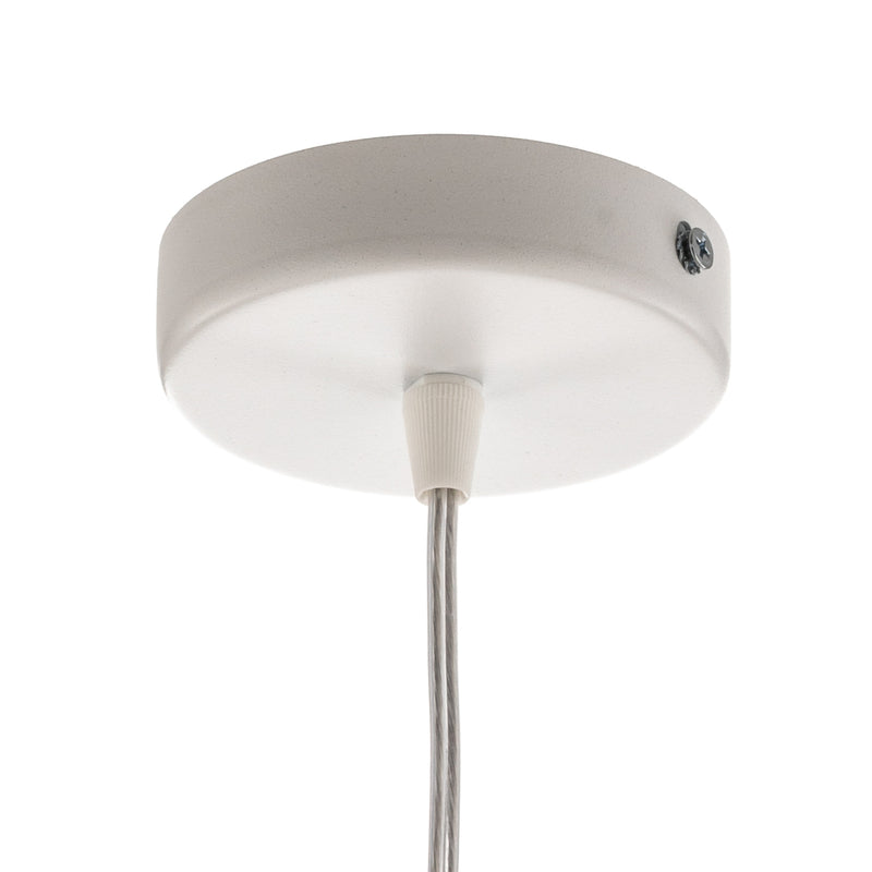 Maco Design Pendellampe Vivien grau/weiß/silber 25cm dimmbar handgefertigt - 5906742041811