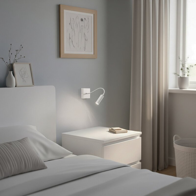 Argon Wandlampe Leselampe Ojos creme Lampe verstellbar Stahl G9 - 5902553237719