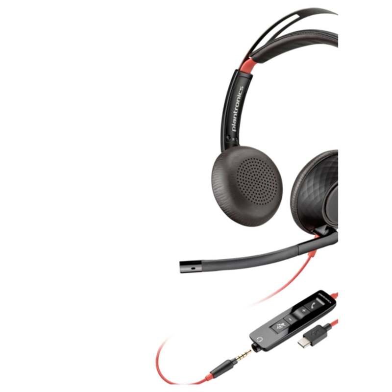 HP Poly Headset Blackwire C5220 Stereo USB- Computer On Ear Headset - 0197498429441