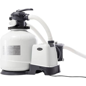 D-Ware Intex Sandfilteranlage SX3200 12000l/h Poolpumpe Filterpumpe 550W 230V 42.000l