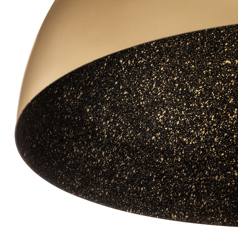 Hängeleuchte Fera gold schwarz gesprenkelt dimmbar Lampe Ø90cm Made in Europe - 5907554418716
