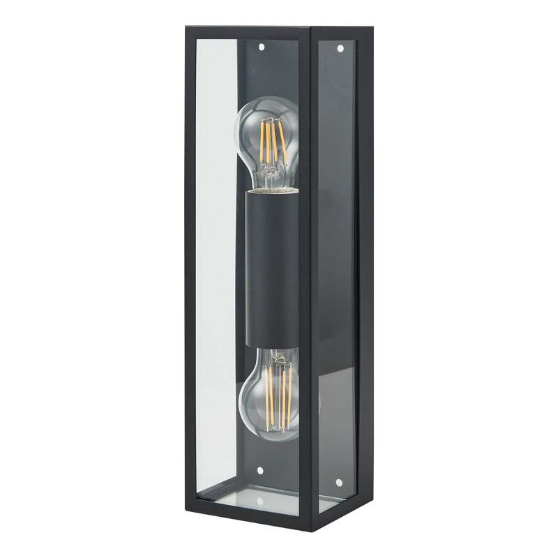 Eglo Bad-Wandleuchte Amezola Designer Wandleuchte 2-flammig dimmbar schwarz IP44 - 9002759991241