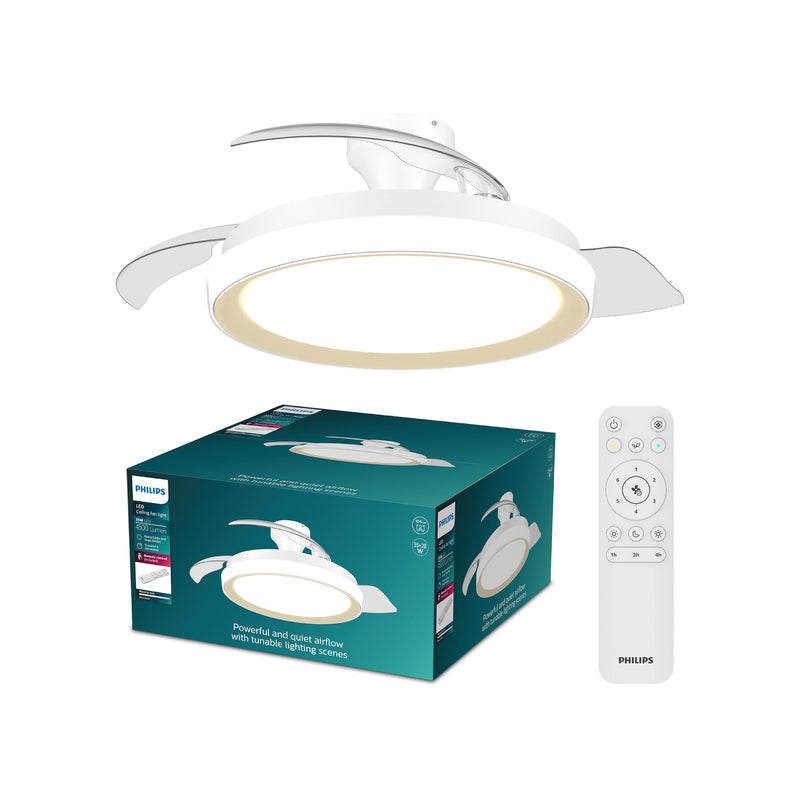 Philips Deckenventilator Bliss gold/weiß DC leise Ventilator 106cm für Räume - 0000010056403