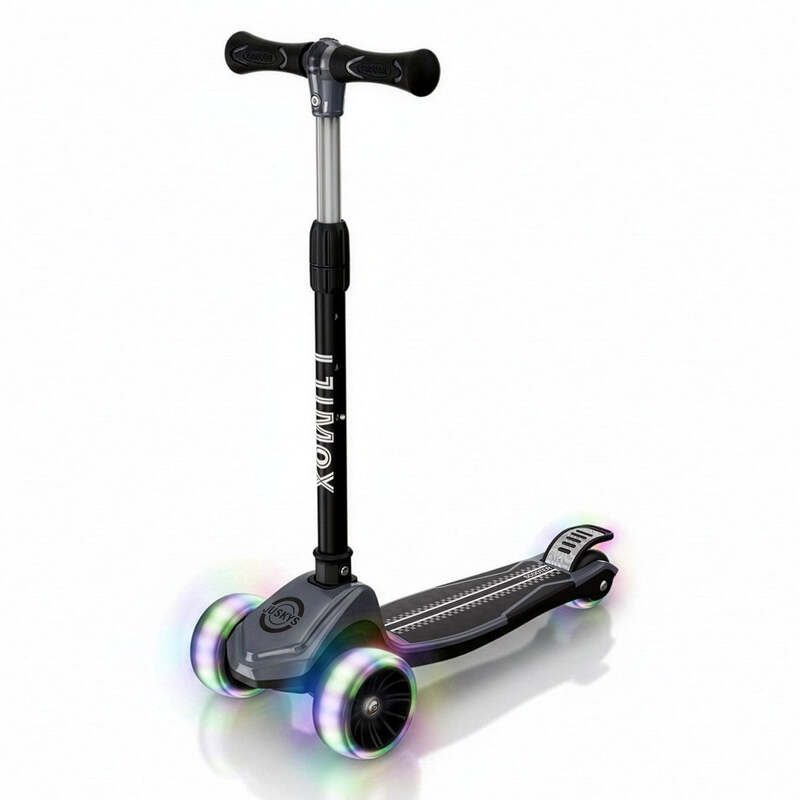 Kinderroller Lumox Roller für Kleinkinder ab 3 Jahren LED-Leuchträder Schwarz - 4262437187709