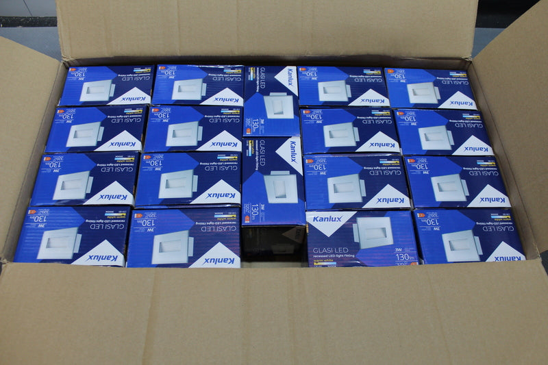 Kanlux Glasi 33690 Außeneinbauleuchte LED Lampe fest eingebaut 18 STÜCK - 5905339336903