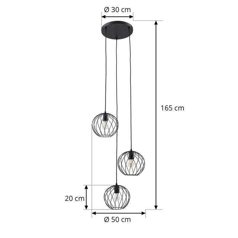 Lindby Danika Hängeleuchte Hängelampe Leuchte Lampe Pendelleuchte Licht LED - 4251911793055