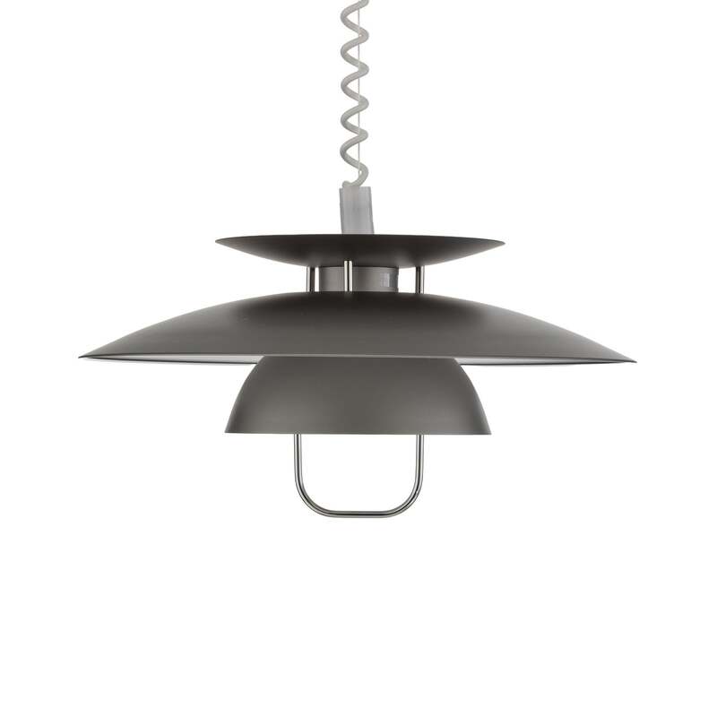 Lindby Hängelampe Hängeleuchte Nadija LED Pendelleuchte dimmbar grau 43cm - 4251096525465
