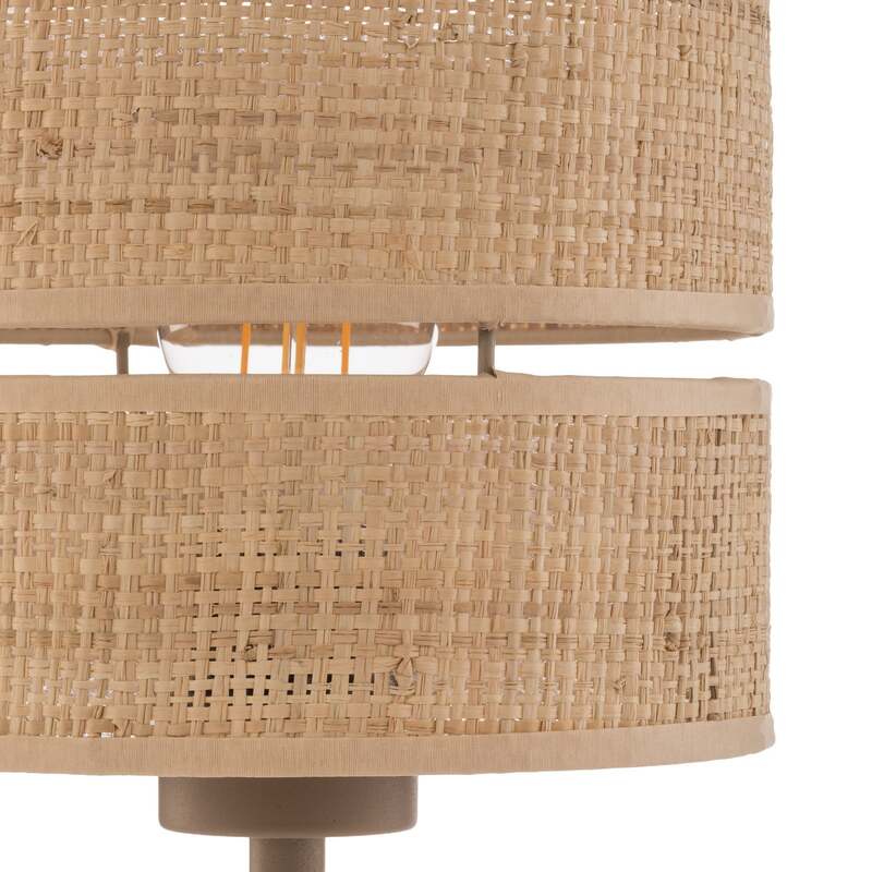 TK-Lighting Tischleuchte Lampe Calma LED Tischlampe beige 38cm E27 Leuchte - 5906135161782