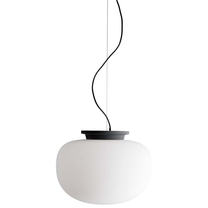 Frandsen Pendelleuchte Hängelampe Supernate opalweiß Glas Wohnzimmer 38x29 cm - 5702410528956