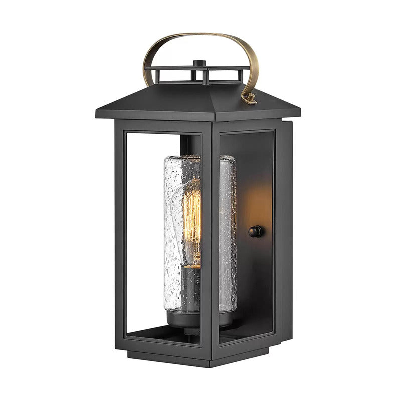 Quintiesse Außenwandleuchte Atwater Laterne schwarz 35,5cm Wandleuchte Lampe - 5024005234609