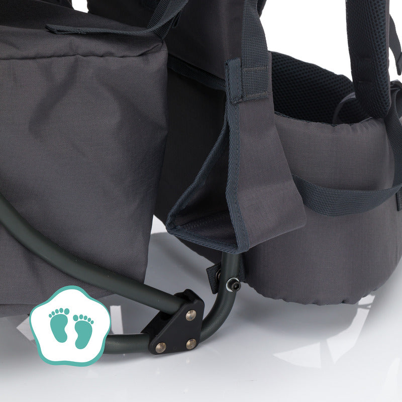 fillikid Rückentrage Elite für Kinder ab 6 Monaten bis 20 kg grau mit Zubehör - 9120123448266