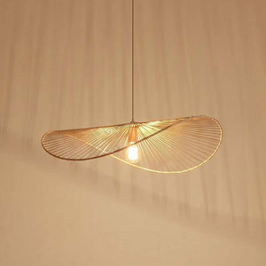 B-Ware Lindby Hängeleuchte Pendelleuchte Valdorin beige Papier E27 LED Länge 75 cm