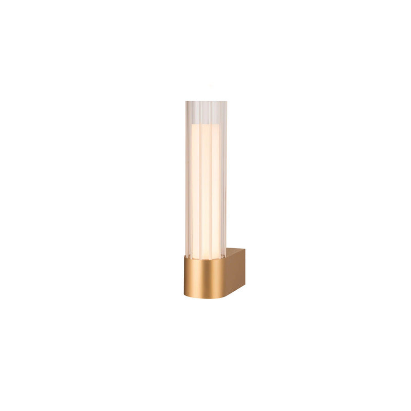 SLV Wandlampe Badleuchte Spiegellicht LED Aluminium messingfarben Lygant single - 4024163280693