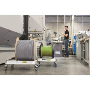 B-Ware Lübbering RollProfi Original XL 200kg Kabeltrommelabroller Messgeräte 900mm
