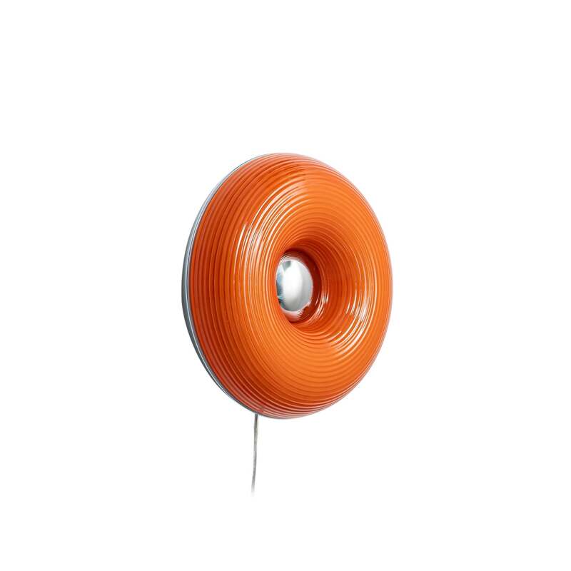 Lindby Tischlampe Wandleuchte Fjora LED dimmbar orange chrom Ø30cm 350Lumen - 4255830905506