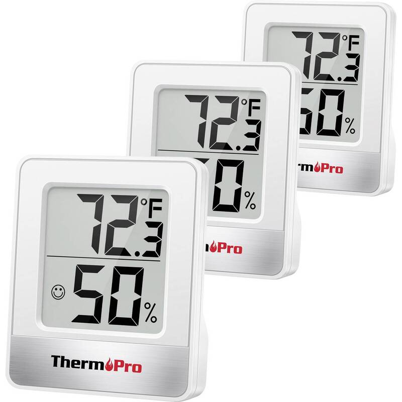 ThermPro Thermo-/Hygrometer Digitales Thermometer Hygrometer Weiß LCD Display - 4064161486536