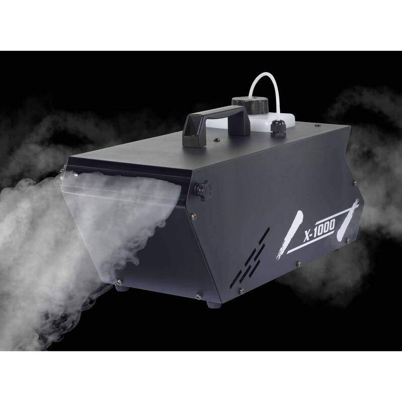 Hazer Nebelmaschine DMX-fähig mit Füllstandsanzeige 1,2l 393m³/h schwarz - 4064161330075