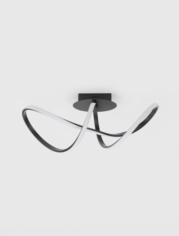 Nova Luce Deckenleuchte Deckenlampe LED AMARA Schwarz Warmweiß Aluminium 23 W - 5212017433077