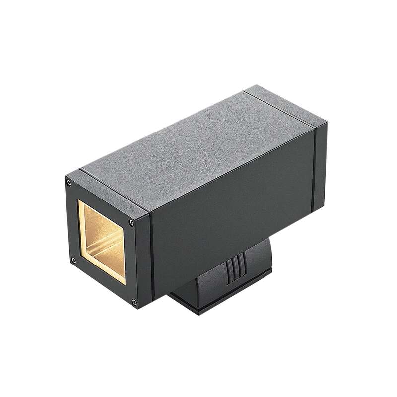 Lucande Stani Außenwandleuchte Wandleuchte Außenlampe 2-flammig E27 dunkelgrau - 4251096569353