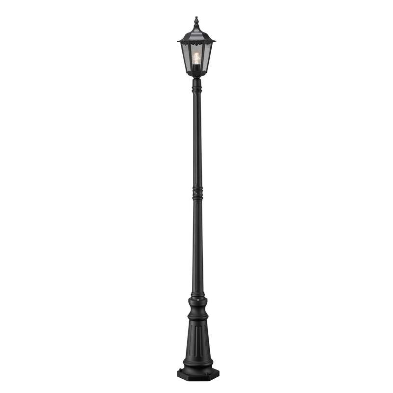 Konstsmide Mastleuchte Firenze 1-flammig schwarz Laterne Mastlampe Außenlampe - 7318307233759
