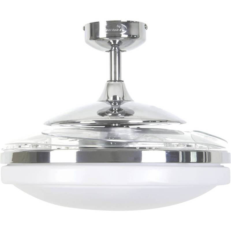 Beacon Lighting Beacon Ceiling Fan Fanaway Evo 2 with Light Chrome Quiet - 9333509085843