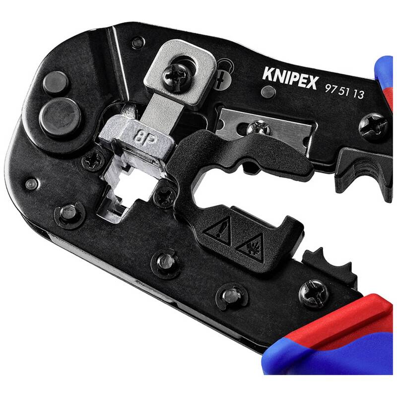 Knipex Crimpzange für RJ45-Westernstecker 97 51 13 Zange Crimpwerkzeug - 4003773087908