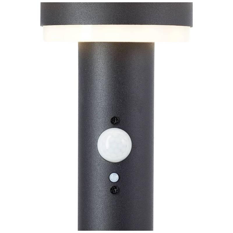 Brilliant Solar Außenleuchte Sockelleuchte Bewegungsmelder LED Schwarz - 4004353437748