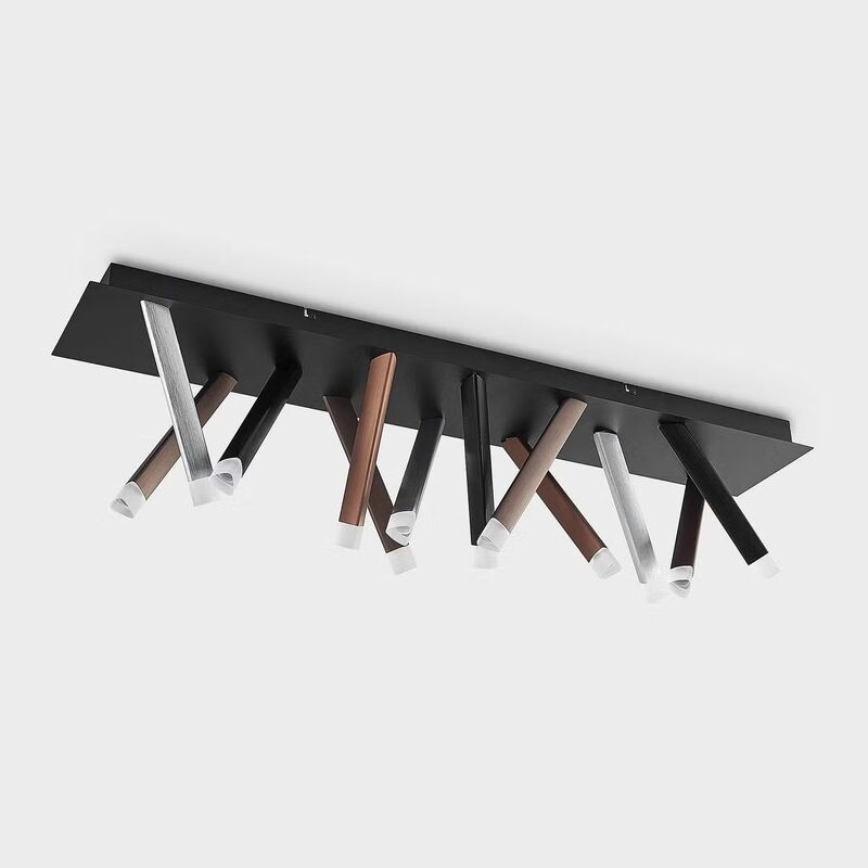 Lucande Deckenleuchte LED Lampe Stoika 100cm eckig Metall dimmbar modern weiß - 4251096591514
