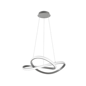 B-Ware Reality Leuchten LED Hängelampe Pendelleuchte Lampe nickel matt Eisen 60 cm