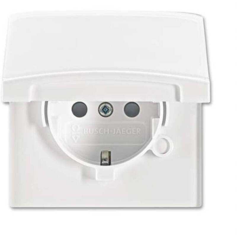 ABB Steckdose CEE 7/3 Typ F IP44 Unterputz Steckdose weiß 16A Kunststoff 1 Stück - 4011395172254