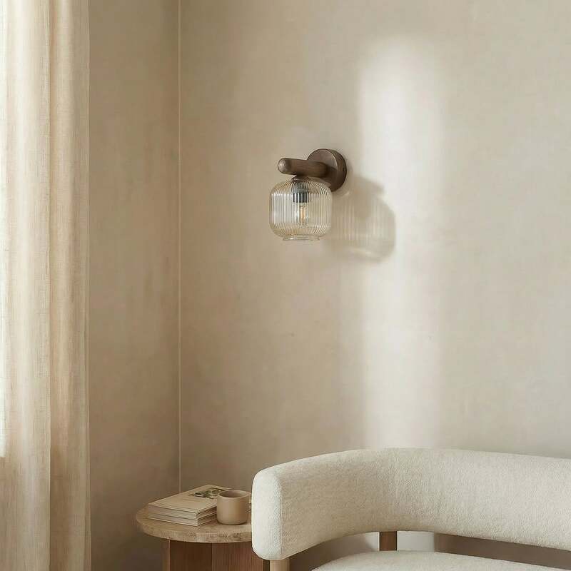 TK-Lighting Wandleuchte Salvia LED Wandlampe dimmbar braun cognac 20cm Höhe - 5906135110674