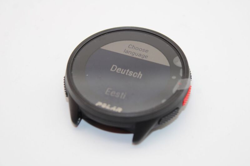 Polar GPS-Laufuhr Pacer Sportuhr Fitnessuhr schwarz S/L wasserdicht 5 ATM - 0725882060446