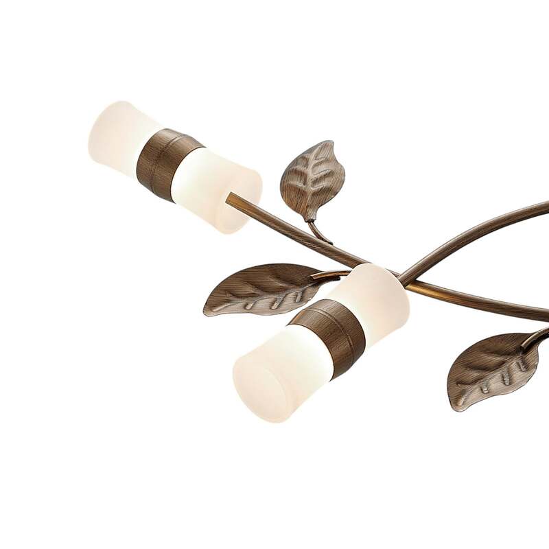 Lindby Deckenleuchte Bentas LED Lampe Leuchte warmweiß bronze Ø80cm 11cm hoch - 4251096574913