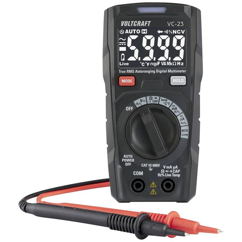 VOLTCRAFT VC-23 Digitales Hand-Multimeter Strommesser Spannungsmesser Messgerät - 4064161317618