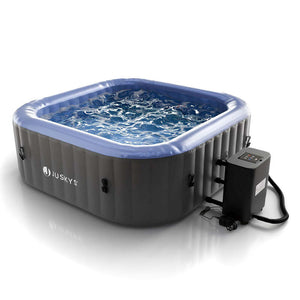 B-Ware Whirlpool SpaLuxe aufblasbar für 4-6 Personen grau-blau 910l Garten Wellnessoase