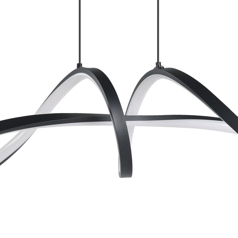 EGLO Pendelleuchte Hängelampe connect LED schwarz Aluminium Stahl dimmbar Smart - 9008606312955