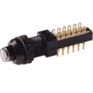 9x B-Ware C & K Switches Drucktaster Taster F6UEEAU weiß 6PDT Lötanschluss  50V 30V/DC