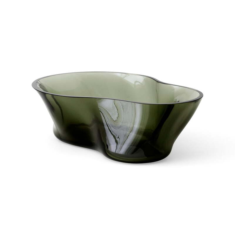Audo Schale Bowl Dekoschale Glas rauchgrau 28x22cm Dekoration SIEHE TEXT/FOTO - 5709262076376