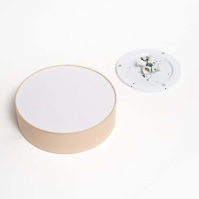 TK-Lighting Deckenleuchte Rondo LED Lampe dimmbar beige Ø45cm 4-flammig Metall - 5901780544300