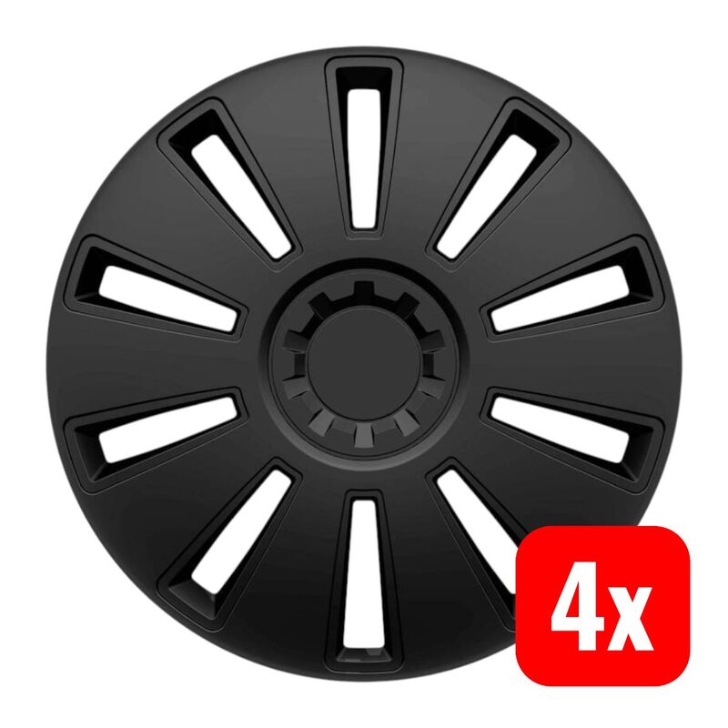 HP Autozubehör Radkappen GRID R14 schwarz 1 Stück ABS-Kunststoff Radkappe - 4007928820440