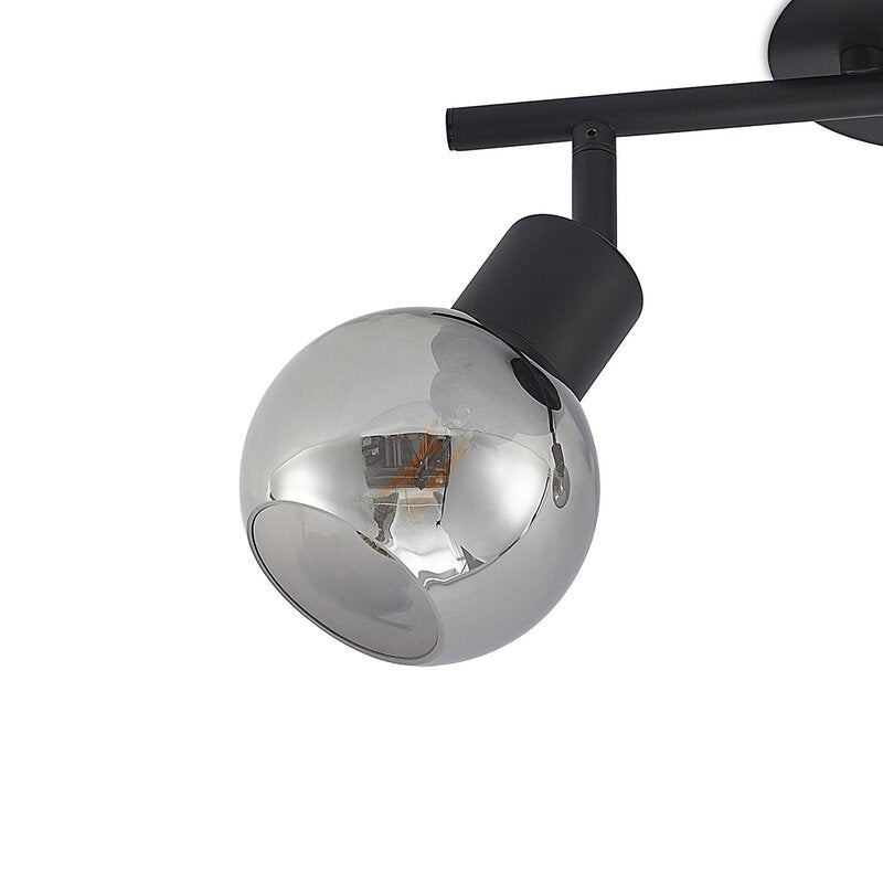 Lindby Deckenstrahler Eridia LED dimmbar schwarz rauchgrau 2-flammig 940 Lumen - 4251911728330
