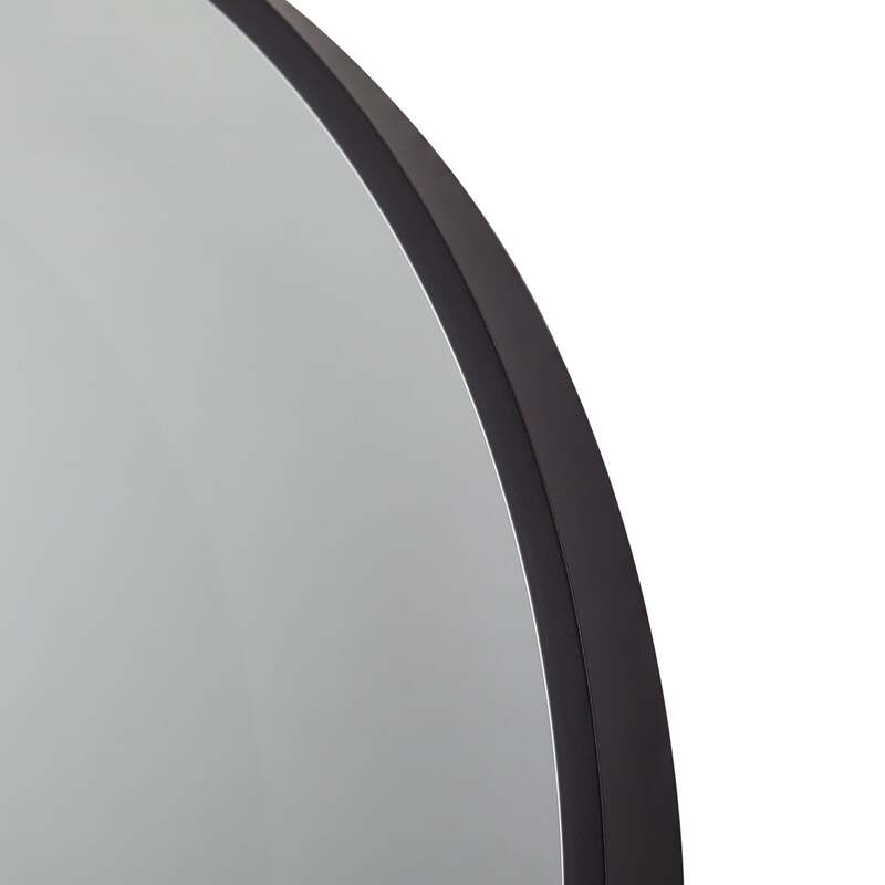 Lucande LED-Infinity-Spiegel Emire schwarz 60cm IP44 17,5W CCT Aluminium Glas - 4251911777918
