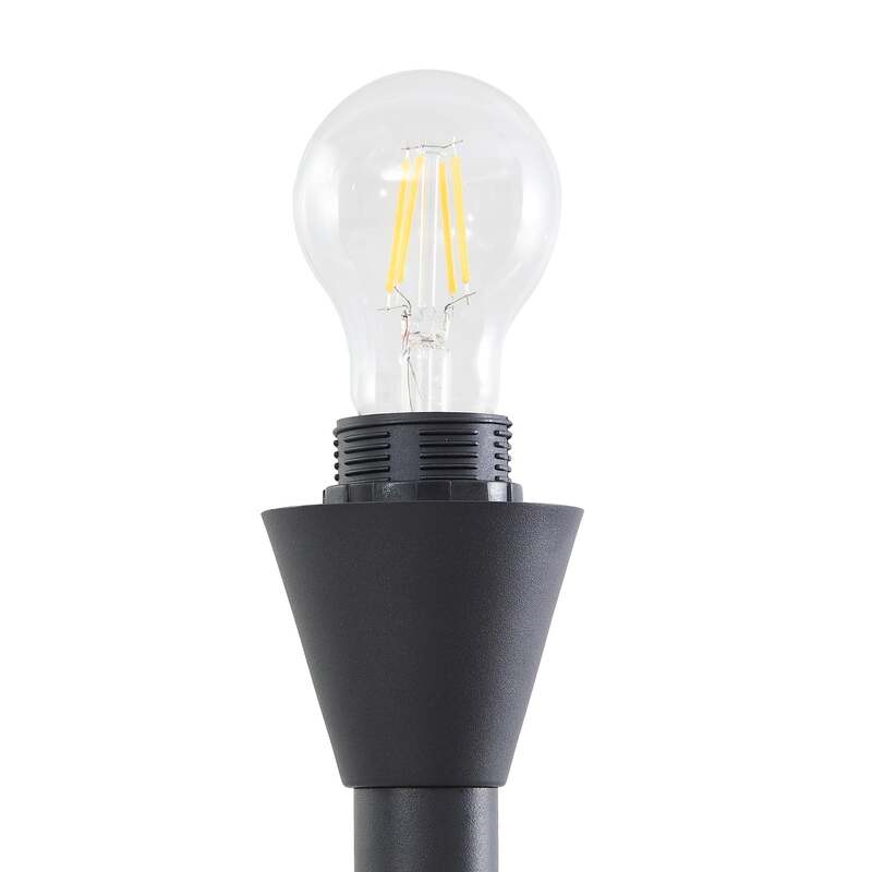 Lindby Stehleuchte Nehemia Lampe Leselampe Designer Leuchte schwarz 185cm - 4251911793345